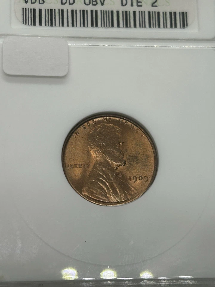 1909 VDB MS65 RD Doubled Die Obverse Die 2 ANACS - Image 3 of 4