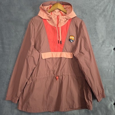Alpine Design Women s XXL 1/4 Zip Windbreaker Jacket Salmon Mauve Orange RN10414