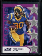 2019 Score Todd Gurley II Captains Purple Los Angeles Rams #C-13