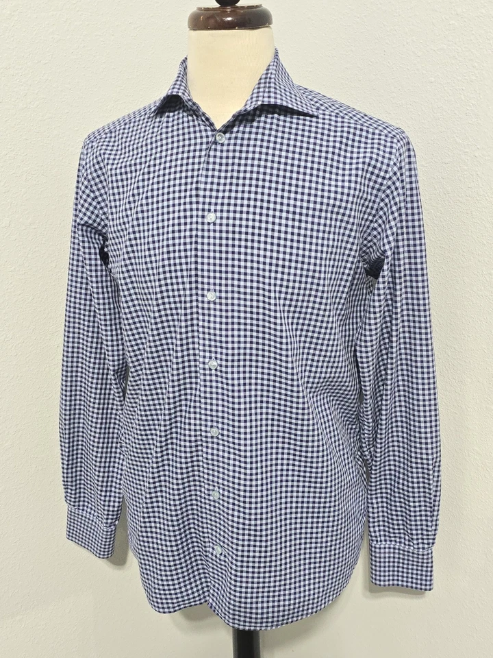 Camisa de vestir contemporánea Eton para hombre talla 39 15,5 Foto 3 de 4
