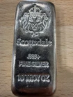 ⭐️10 TROY OZ .999 Silver Bar by Scottsdale Mint Loaf Pour "Chunky" #A396⭐️