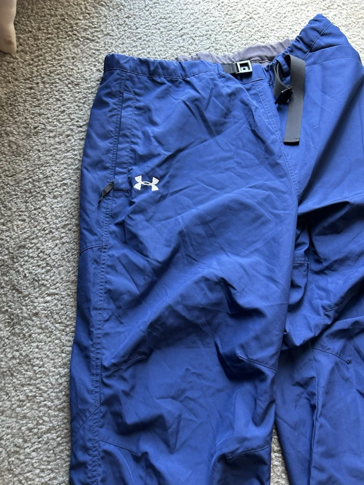 Under Armour 裤子蓝色外套宽松雪地男式大号滑雪板 — 第 4/4 张图片