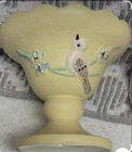 Vintage Hull Art Vase “Serenade” Yellow Bird Motif .  No Chips Nicks Or Damage!