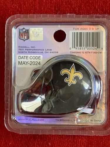 New Orleans Saints Alternate NFL Riddell Pocket Helmet 1 of 2000 - Picture 3 of 3