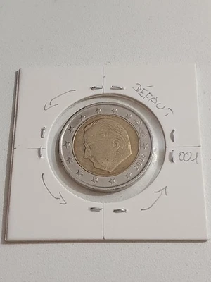 MINT ERROR, Le centre de la pièce de monnaie est tourné, 2 euro 2006 Belgique. - Photo 1/4