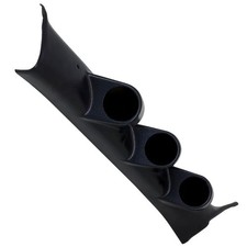 Glowshift Black Triple Gauge 52mm Pillar Pod For 08-14 Subaru Impreza Wrx Sti