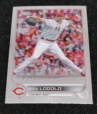 Nick Lodolo Rookie Card 2022 Topps Chrome Update Series #USC123 Reds ⚾ Card. rookie card picture