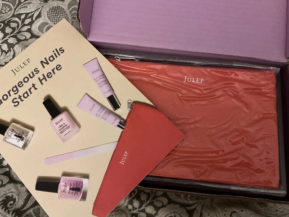 Новый редкий JULEP 7-шт лак для ногтей набор включает кутикулы крем пилочка для ногтей и сумка - Изображение 4 из 4