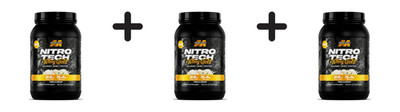3 x Muscletech Nitro Tech 100% Whey Gold (2lbs) Vanilla Cream (58,80 EUR/kg)