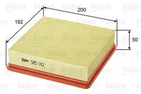 Luftfilter Valeo 585142 Filtereinsatz FüR Honda EM1 Rd Ej Cr Ek B20B Civic Hr 5