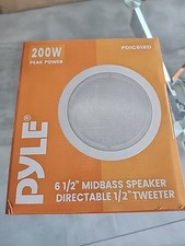 Pyle 6.5" In-Wall/In-Ceiling Speakers, 2-Way Flush Mount Home Speaker 200W
