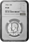 1964 50c Silver Proof Kennedy Half Dollar NGC PF 68 with New Holder