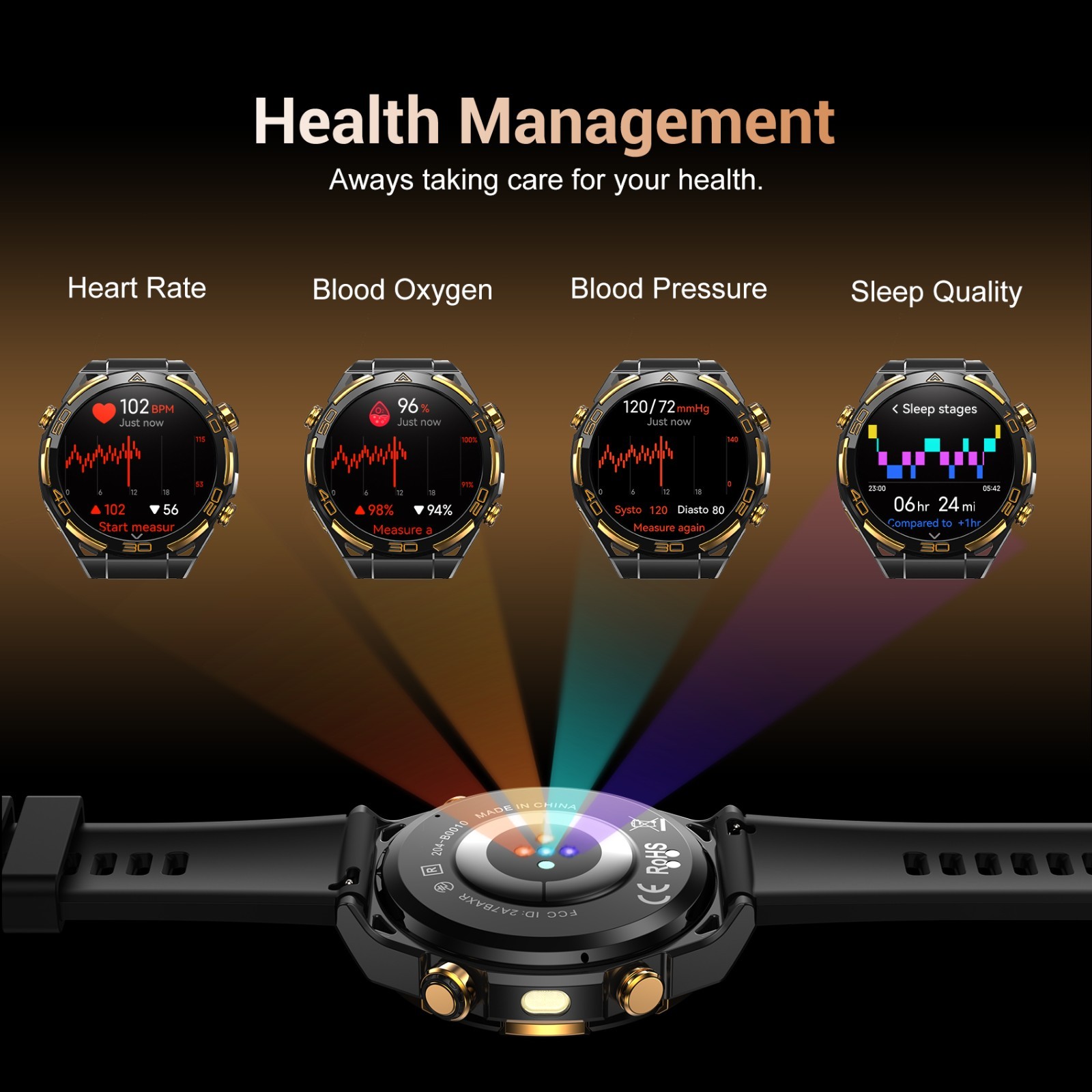 Blackview Men Tactical W90PRO GPS Flashlight 7