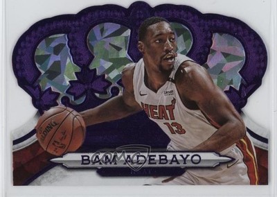 2018-19 Panini Crown Royale Purple Crystal 6/25 Bam Adebayo #192 0jr6