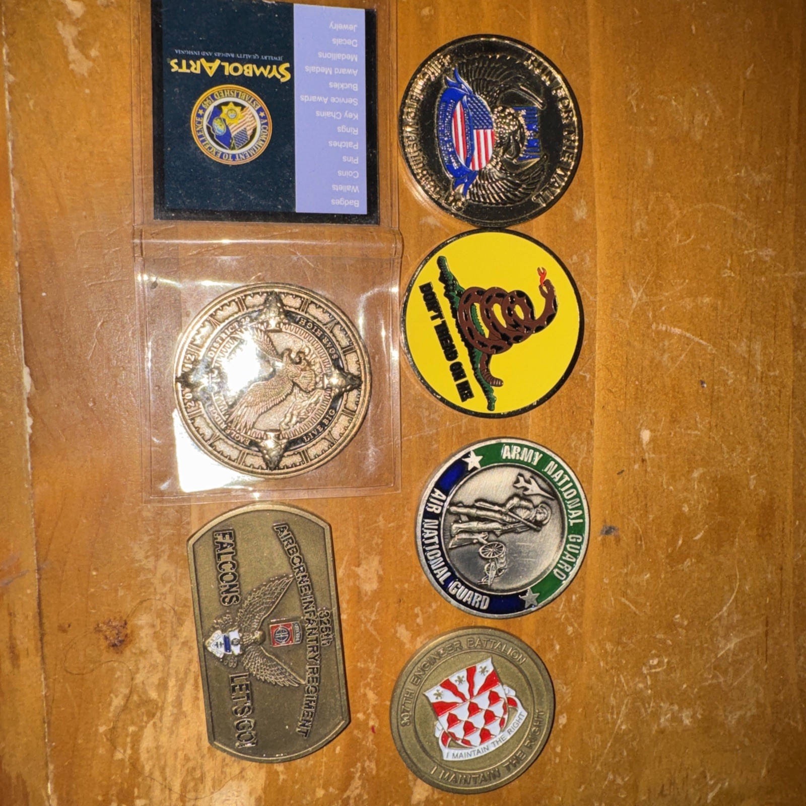 US Military Challenge Coins Mixed Lot Beautiful Medals To Any Collectors-image