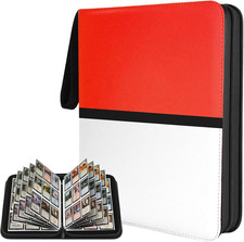 9 Pocket Trading Card Zip Binder - Holds 900 Cards, 50 Pages Large-Capacity,Doub