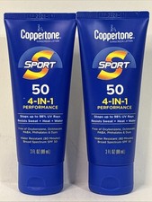 COPPERTONE Sport Sunscreen Lotion Broad Spectrum SPF 50 4-IN-1 3 oz EXP 2028