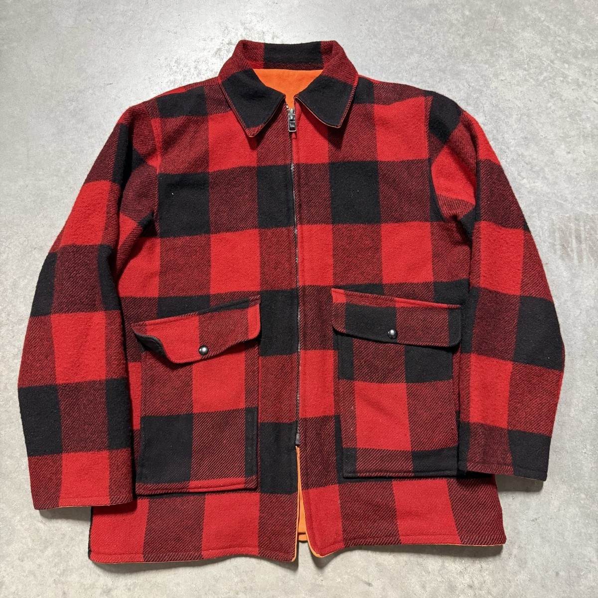 P*N様 Woolrich 70s WoolJacket 超美品Red Plai Vintage 1970's Woolrich Wool Jacket – La Lovely Vintage