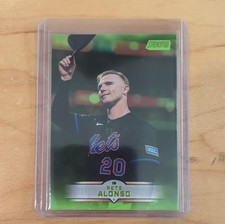 Topps Stadium Club Green Foil Pete Alonso #155 New York Mets Baseball