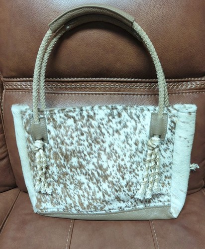 Handmade Cowhide Hair on Western tote Handbag Original Design Cowhide Creations