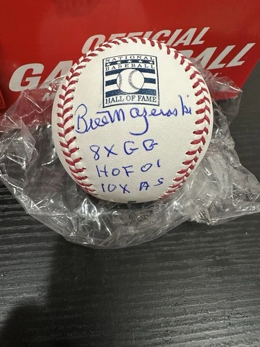Bill Mazeroski Signed Hall Of Fame Baseball With Inscriptions