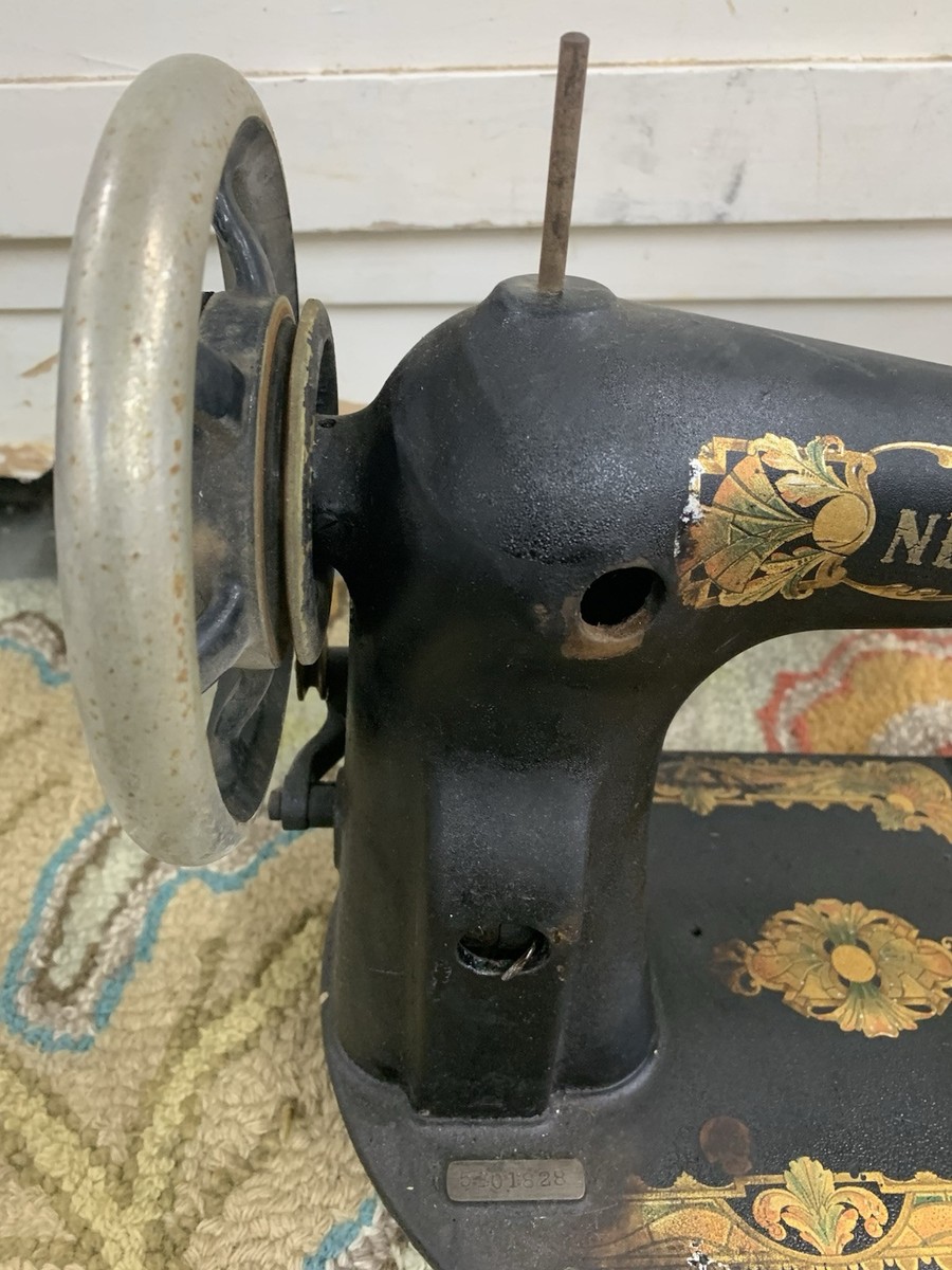 50s-60s USA製 WlLSON damaged cut and sewn Antique improved new Wilson treadle sewing machine For Parts