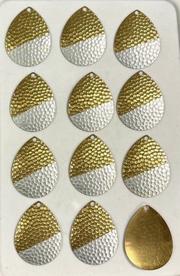 Pkg of 12 each Size 8 Top Line Colorado Series Blades/Brass w/Silver Tip