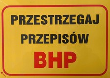 Baustellenschild: Beachten Sie die Gesundheits- und Sicherheitsvorschriften.