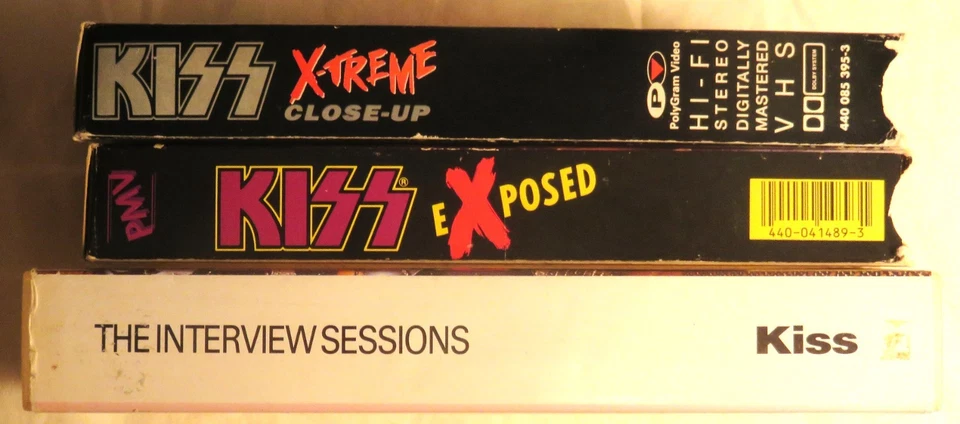 3 Rock VHS Lot KISS ACE FREHLEY Exposed/Interview Sessions/X-Treme Close TESTED - Image 3 of 4
