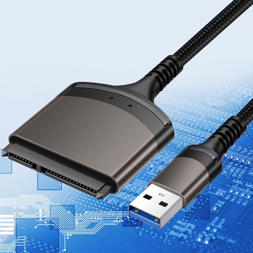 23cm USB 3.0/Typ C zu SATA Kabel 7+15/22 Pin für 2,5 Zoll SSD HDD (USB3.0) DE - Zdjęcie 8 z 8