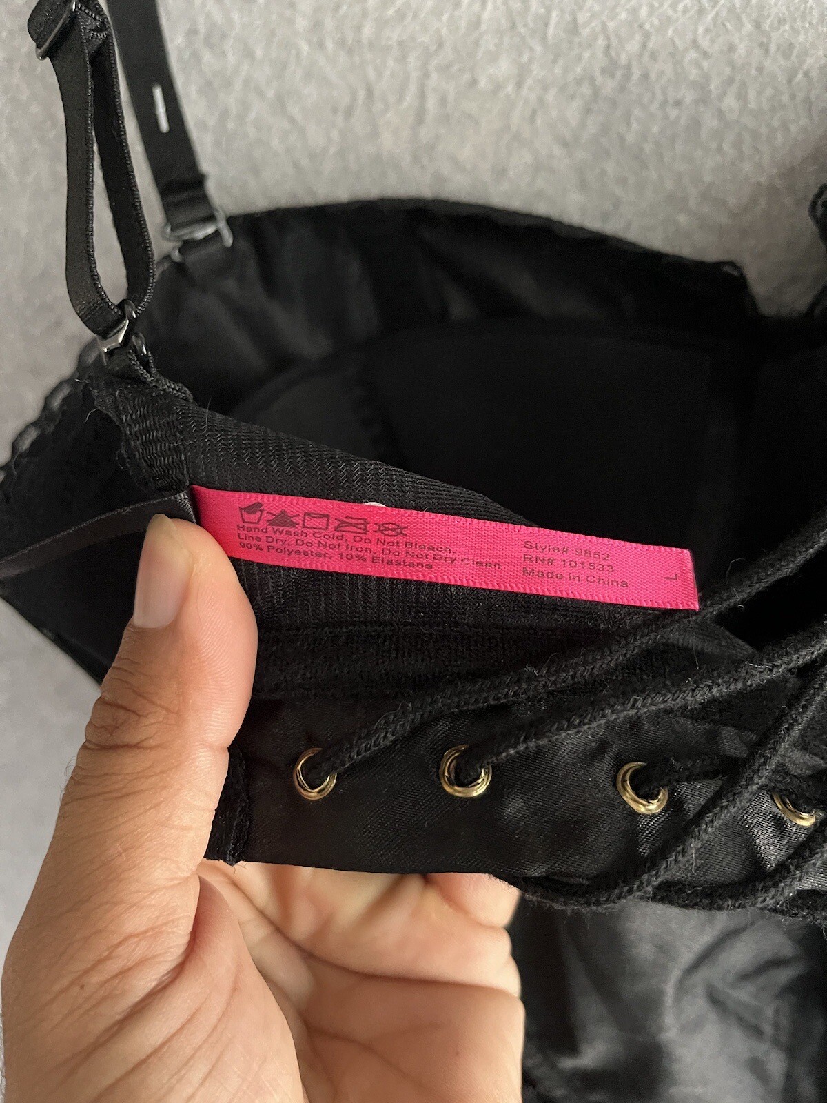 Seventilmidnight Corset Womens L Black Whimsigoth Romance Dark Fairy Sexy NWT