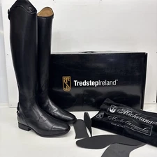 Tredstep MEDICI II DRESS Size 9.5 -10 US Calf SLIM 13½ Height TALL 20 BLACK