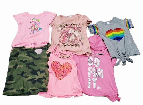 Skechers Disney Pixar Reebok Girls Size 5 Summer Tops Lot Of 10 Short Sleeve - Picture 2 of 3
