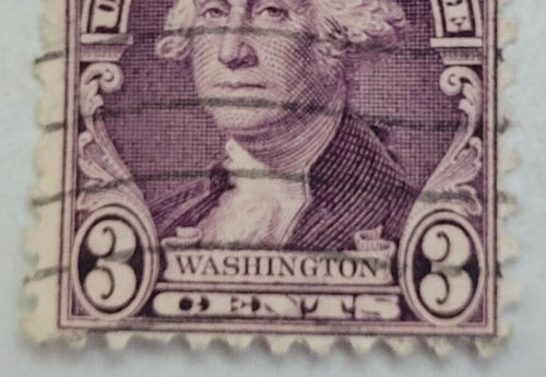 VINTAGE ~ U.S. Postage Stamp ~ George Washington ~ Three Cent (3¢) Violet - Z13 - Picture 3 of 6