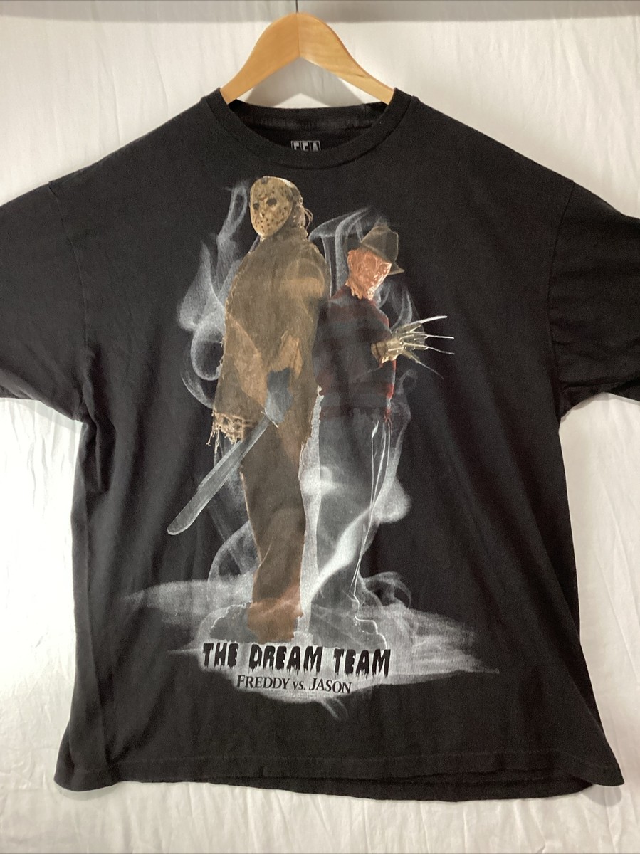 00s 映画 FREDDY vs JASON Tシャツ 13日の金曜日 Freddy vs Jason Shirt Mens 3XL XXXL The Dream Team Horror Slasher