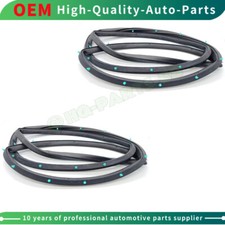 2pc Front Door Opening Weatherstrip Seal Rubber For Accord Sedan 1998-2002