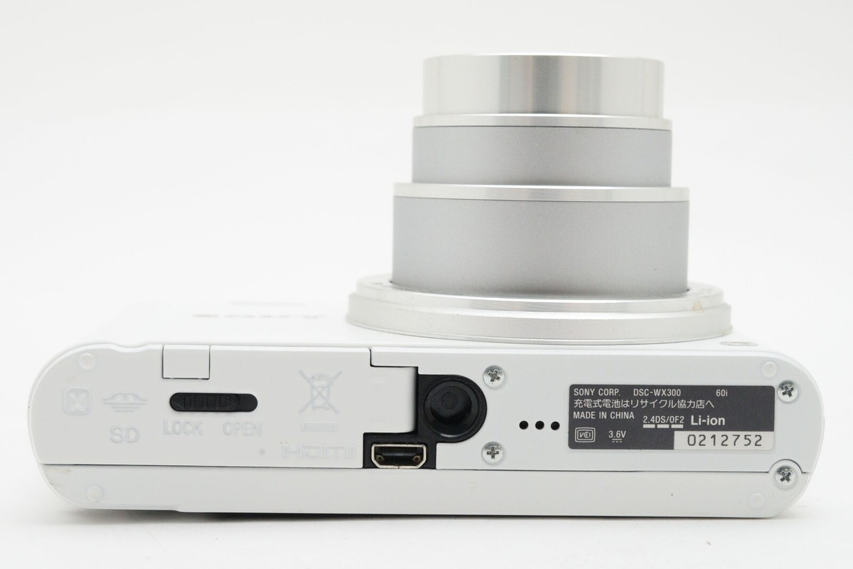 極美品　SONY Cyber-shot DSC-WX300 ホワイト SONY Cyber-shot DSC-WX300 White Digital Camera [Exc++]