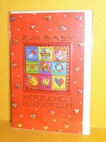Zur Geburt - Zum Baby Herzlichen GlüCkwunsch - Neu&Ovp -