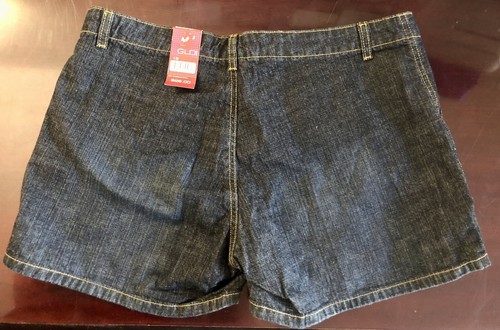 New GLO JEANS Blue Denim Shorts NEW w/TAGS Juniors Size 15 - Picture 2 of 5
