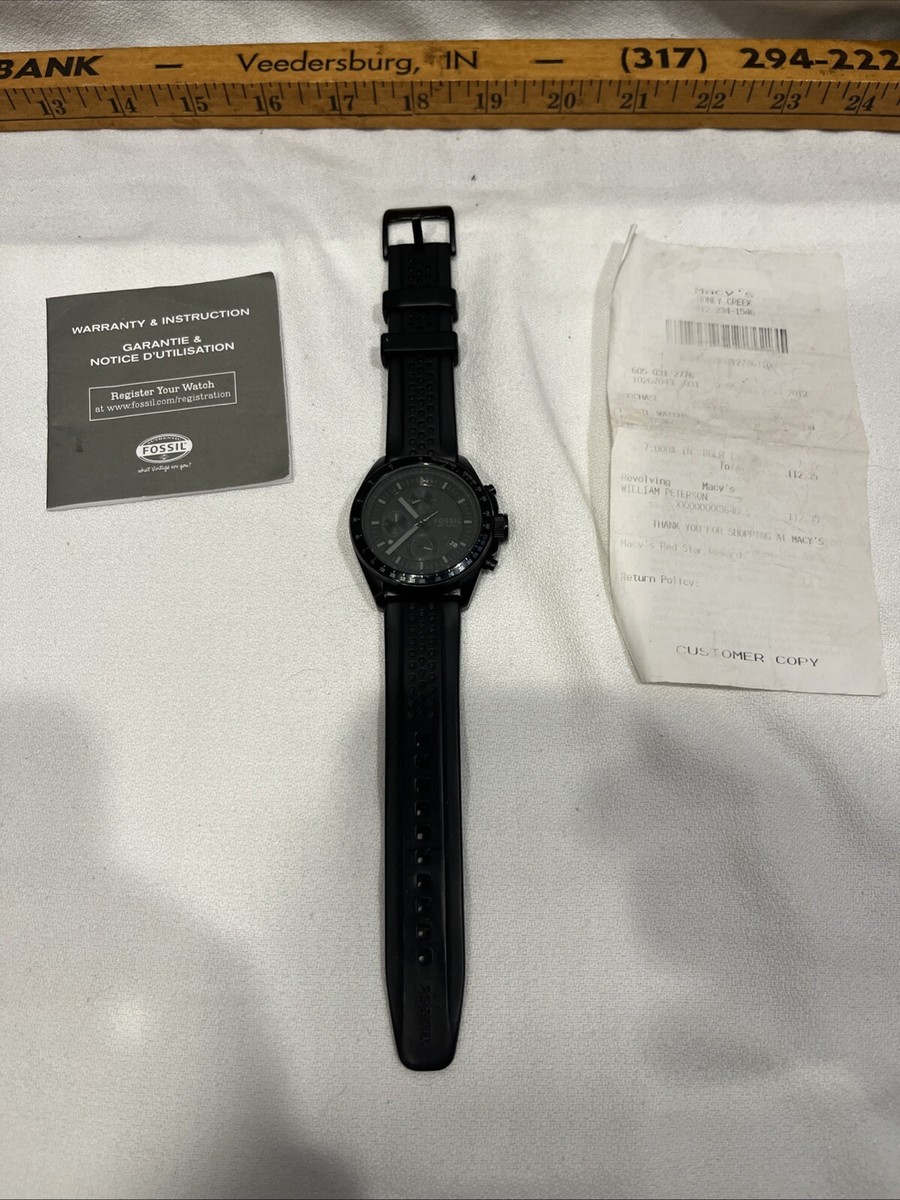 Men's FOSSIL 10 ATM Wrist Watch. Model CH 2703. Stainless Steel