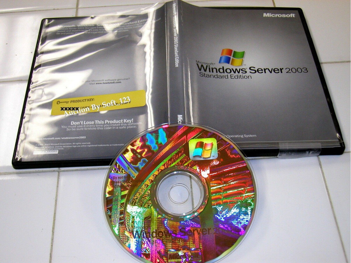 Windows Server 2003 Édition Standard - CD Original Neuf Scellé