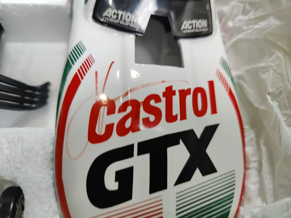 Firmado 1997 Action John Force & Austin Coul Castrol 1/24 Diecast Car Pontiac Foto 3 de 4