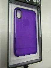 CELL HELMET PHONE CASE, APPLE IPHONE X, PURPLE, PLEASE READ!! 7615