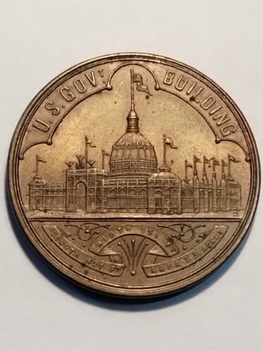 1893 COLUMBIAN EXPOSITION CHICAGO ILLINOIS SO CALLED DOLLAR LARGE LETTERS HK 154