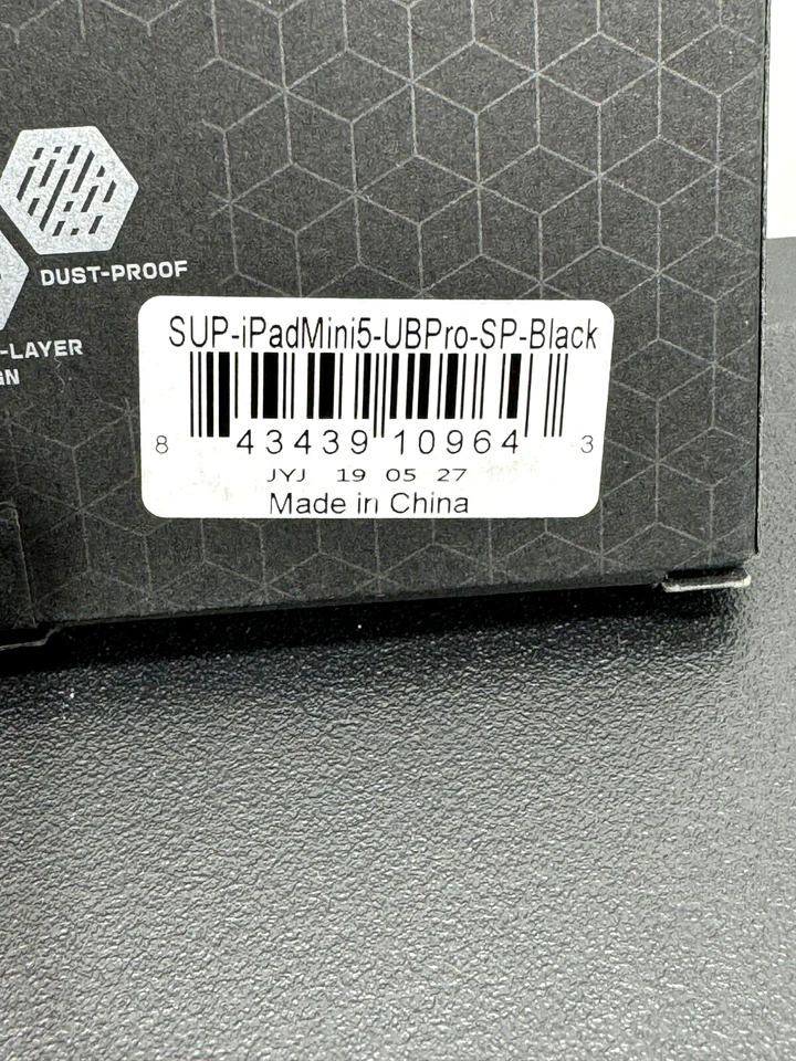 NEW IN BOX! SUPCASE IPAD MINI 5 UNICORN BEETLE PRO SHOCKPROOF RUGGED BLACK CASE - Image 2 of 4