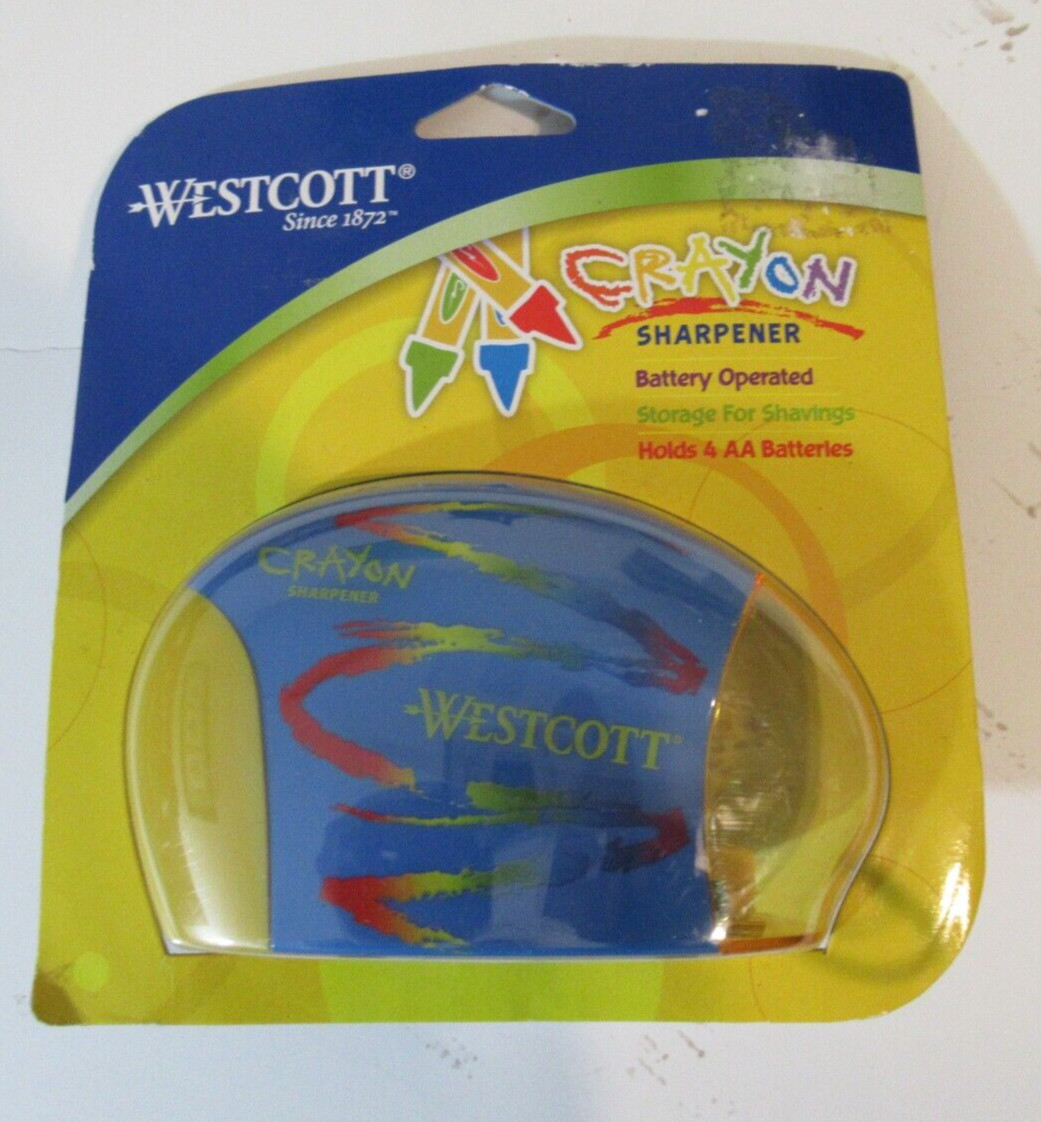 Westcott Crayon Sharpener Battery Powered VTG NOS New 2005