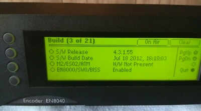 TANDBERG ERICSSON EN8040 MPEG-2/4 HD SDI ENCODER/MODULATOR DVB-S2/L BAND +BISS
