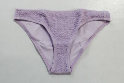 Lively Women's Basic Polyester Ruched Bikini Bottoms MC9 Lilac Small NWT