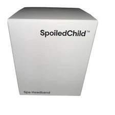 Spoiled Child Embroidered Spa Headband White New in Box