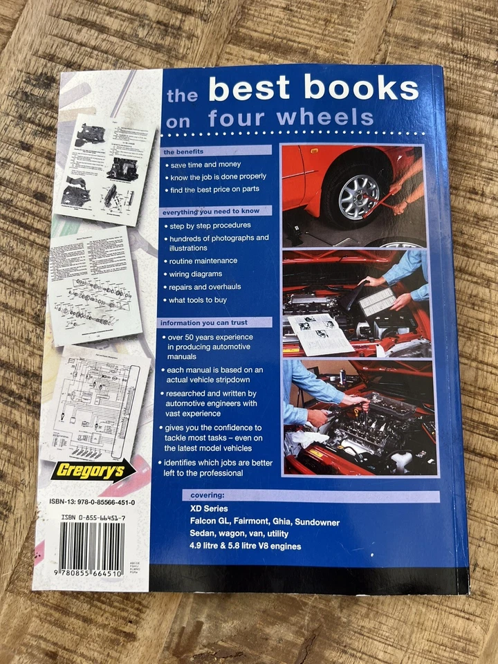 Ford XD V8 79-82 Gregorys Service & Repair Manual EC! Falcon Fairmont Ghia ESP - image 3 of 4